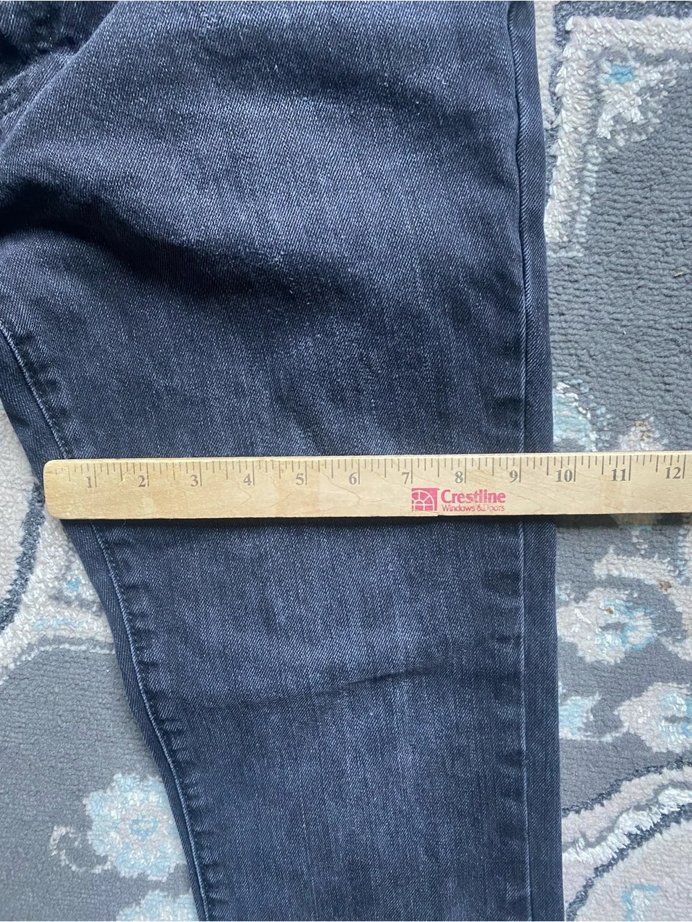 Tommy Hilfiger Men's Dark Black Slim Straight Jeans 32x32